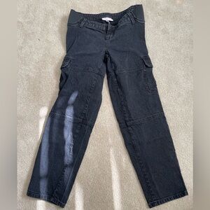 Maternity Jeans - size 2 - black elastic waist band